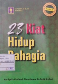 23 Kiat Hidup Bahagia