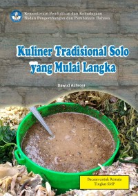 EBOOK Kuliner Tradisional Solo yang Mulai Langka