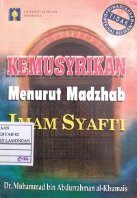 Kemusyrikan Menurut Madzhab Imam syafi'i