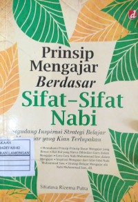 Prinsip Mengajar Berdasar Sifat-Sifat Nabi